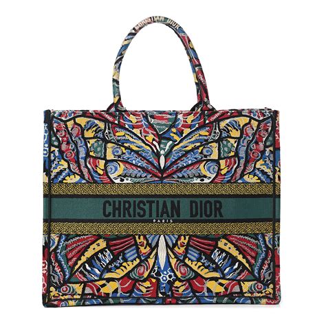 christian dior tote bag colorful|christian dior cloth tote bag.